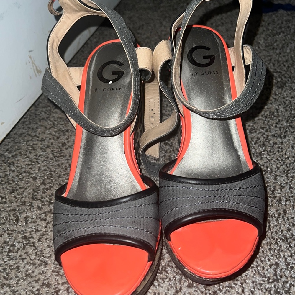 Guess Leopard wedges